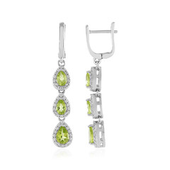 Orecchini in argento con Peridoto
