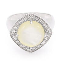 Anello in argento con Conchiglia Abalone