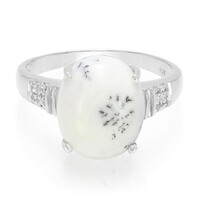 Anello in argento con Agata Dendritica