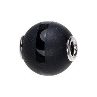 Ciondolo in argento con Agata Glitter Nera