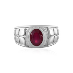 Anello in argento con Rubino del Madagascar