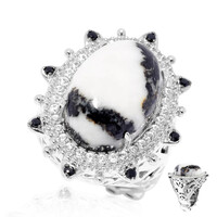 Anello in argento con Diaspro Zebrato (Dallas Prince Designs)