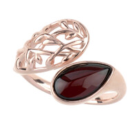 Anello in argento con Ambra Baltica color Ciliegia