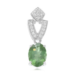 Ciondolo in argento con Apatite Cromo
