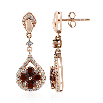 Orecchini in argento con Granato
