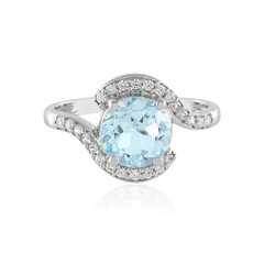 Anello in argento con Topazio Blu Cielo
