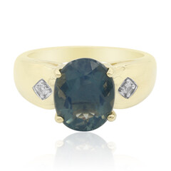 Anello in oro con Opale di Fuoco Blu
