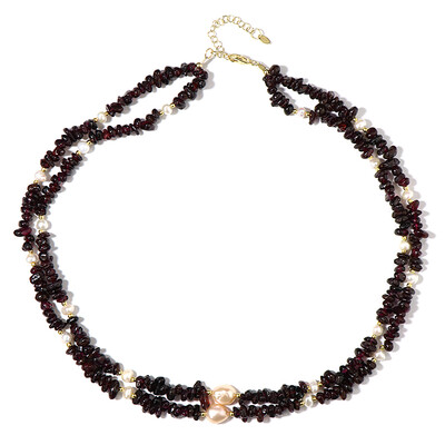Collana in argento con Granato Mozambico