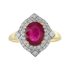 Anello in argento con Rubino del Madagascar