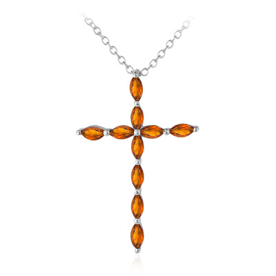 Collana in argento con Citrino Madeira