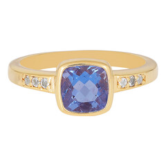 Anello in argento con Fluorite Cangiante