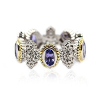 Anello in argento con Tanzanite (Dallas Prince Designs)