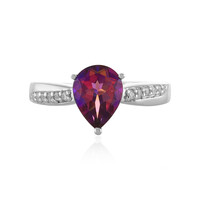 Anello in argento con Topazio Mistico Porpora
