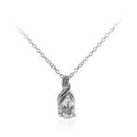 Collana in argento con Topazio Bianco