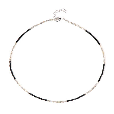 Collana in argento con Spinello Nero