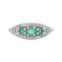 Anello in argento con Smeraldo Etiope