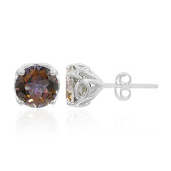 Orecchini in argento con Quarzo Mistico Champagne