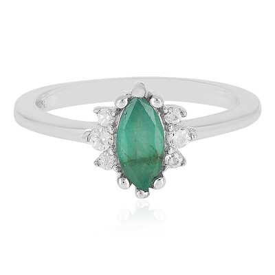 Anello in argento con Smeraldo Socoto