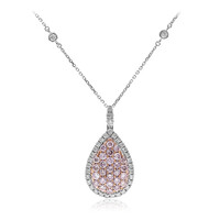 Collana in oro con Diamante Rosa I1 (CIRARI)
