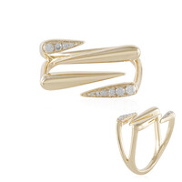Anello in oro con Diamante I3 (H) (de Melo)