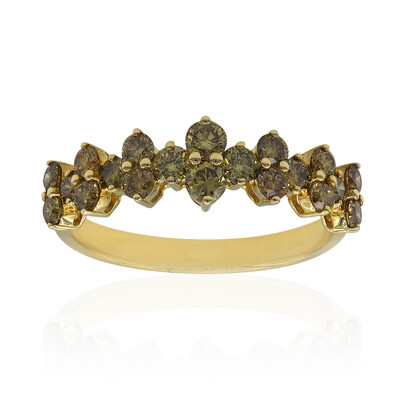 Anello in oro con Diamante Verde SI1 (CIRARI)