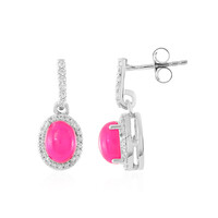 Orecchini in argento con Opale Rosa dell'Etiopia