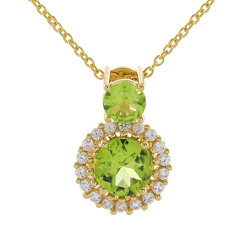 Collana in argento con Peridoto