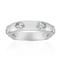 Anello in argento con Acquamarina Brasiliana