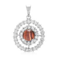 Ciondolo in argento con Occhio di Tigre Rosso