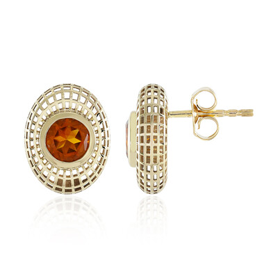 Orecchini in oro con Citrino Madeira (Ornaments by de Melo)