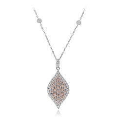 Collana in oro con Diamante Rosa I1 (CIRARI)