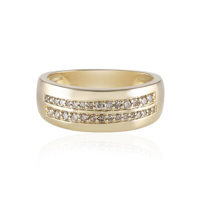 Anello in oro con Diamante Cioccolato I2 (KM by Juwelo)