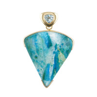 Ciondolo in argento con Opale di Atacama (Bali Barong)