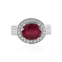 Anello in argento con Rubino del Madagascar