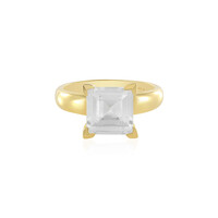 Anello in argento con Topazio Bianco