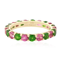 Anello in oro con Diopside Russo (La Revelle)