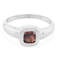Anello in argento con Granato Mozambico