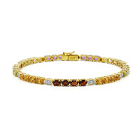Bracciale in argento con Granato Mozambico