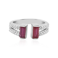 Anello in argento con Rubino del Madagascar