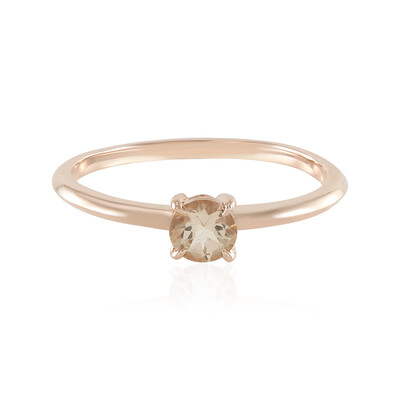 Anello in oro con Morganite