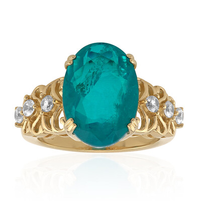 Anello in argento con Quarzo Verde Blu
