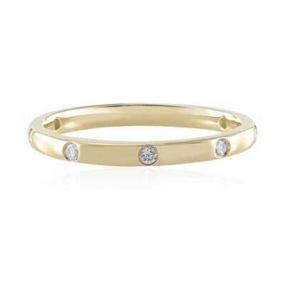 Anello in oro con Diamante IF (G) (de Melo)