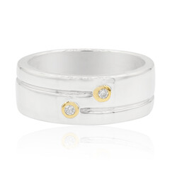 Anello in argento con Diamante I1 (G)
