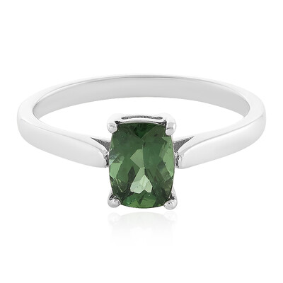 Anello in argento con Apatite Cromo
