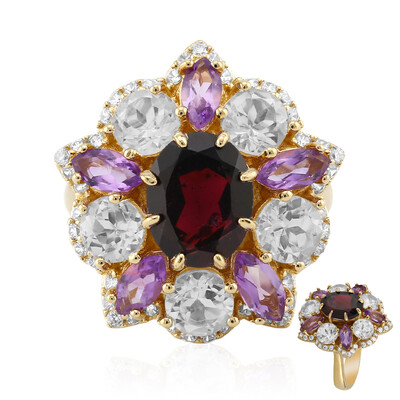Anello in argento con Granato d’India