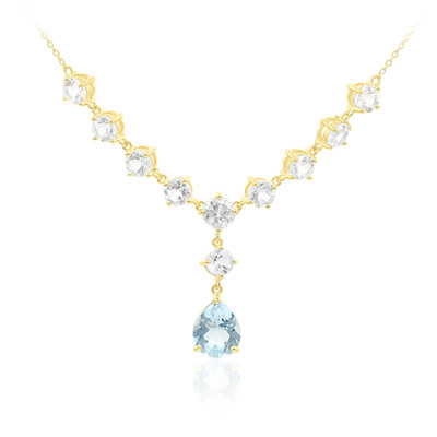 Collana in argento con Topazio Blu Cielo