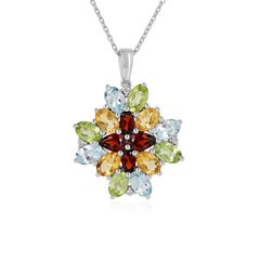 Collana in argento con Granato d’India