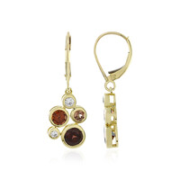 Orecchini in oro con Zircone Rosso (KM by Juwelo)