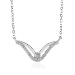 Collana in argento con Diamante I2 (I)