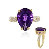 Anello in argento con Ametista Siberiana